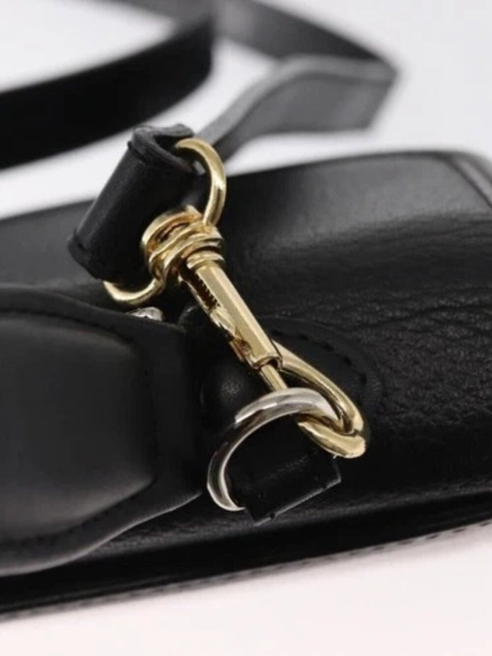Burberrys Hand Bag Leather 2way Black Silver Auth - Picture 11 of 16